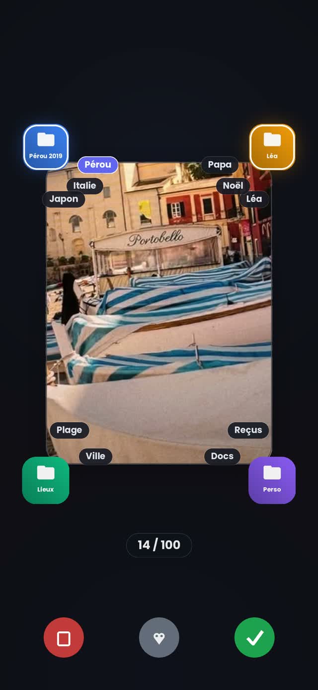 Interface de PhotoCorner
